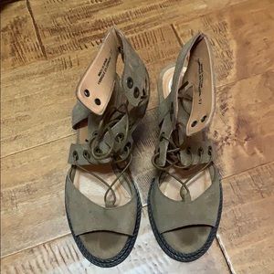 Free People lace up heels